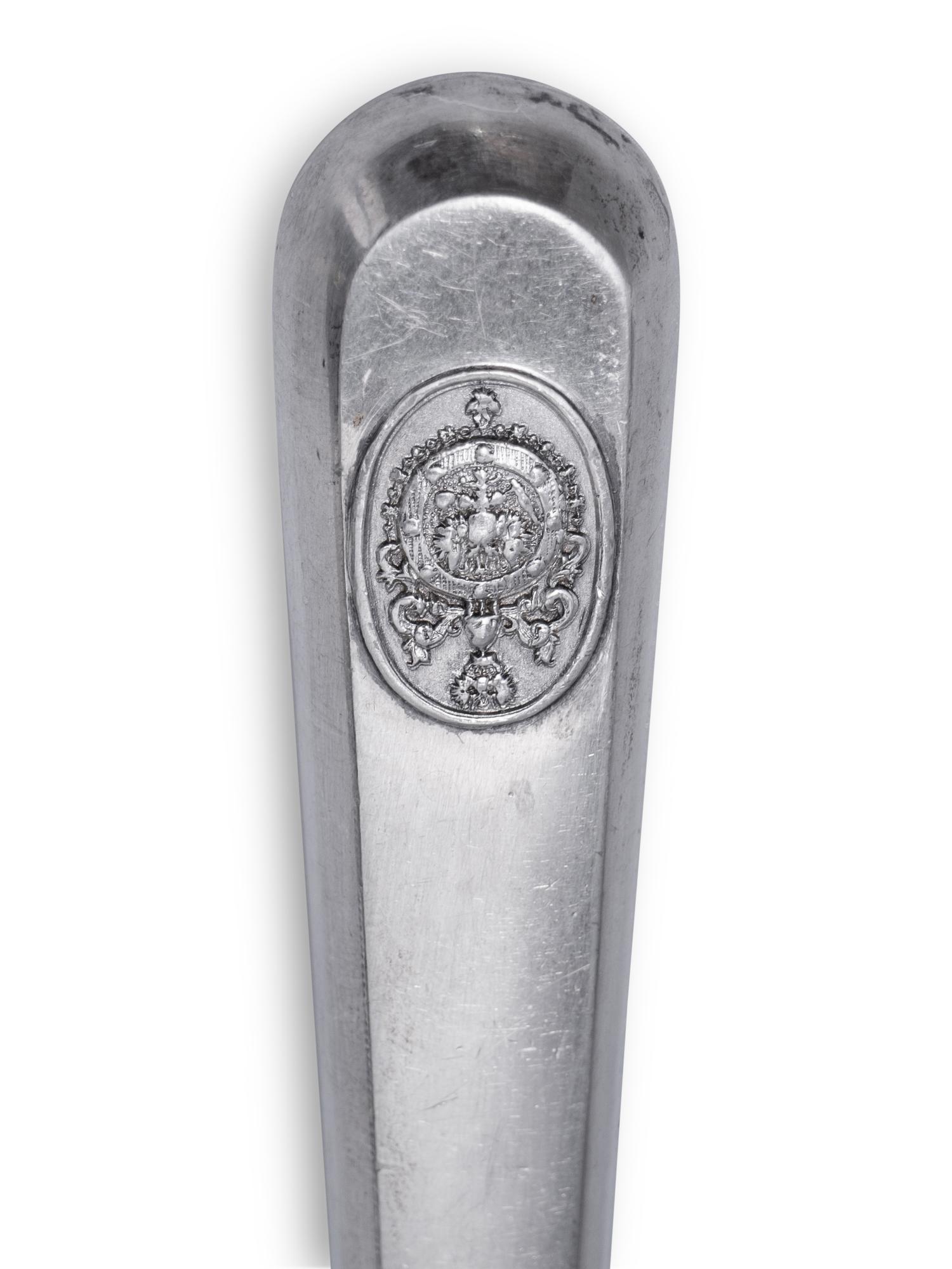 A Set of Six Russian Silver Dinner Knives