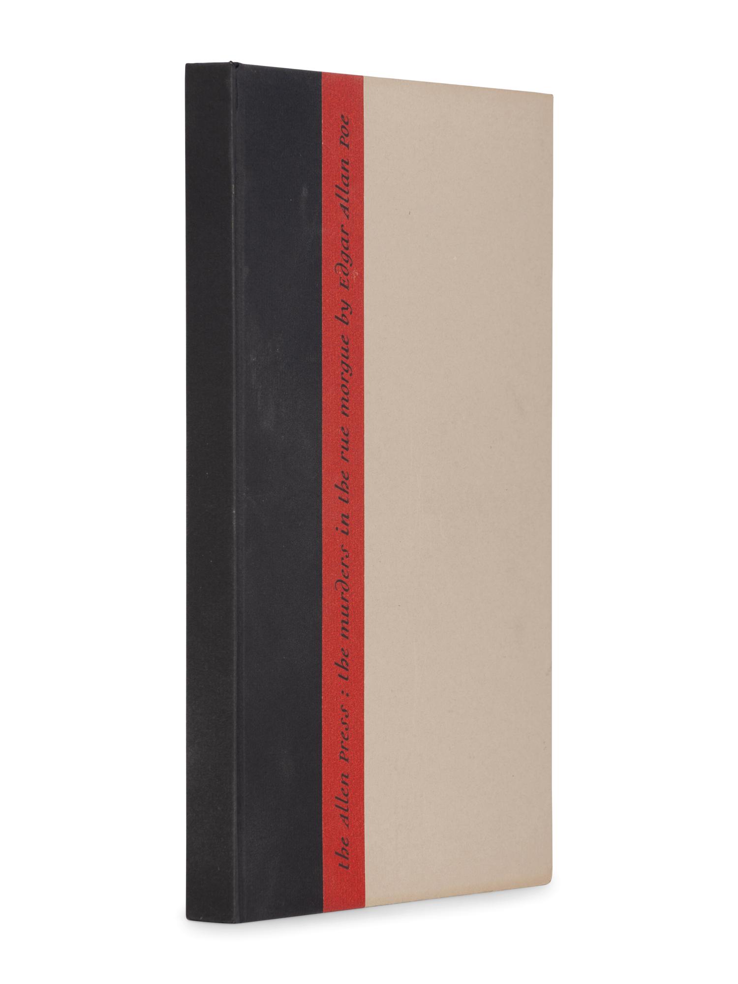 [ALLEN PRESS]. POE, Edgar Allen (1809-1849). The Murders in the Rue Morgue . Antibes, France: Allen Press, 1958.