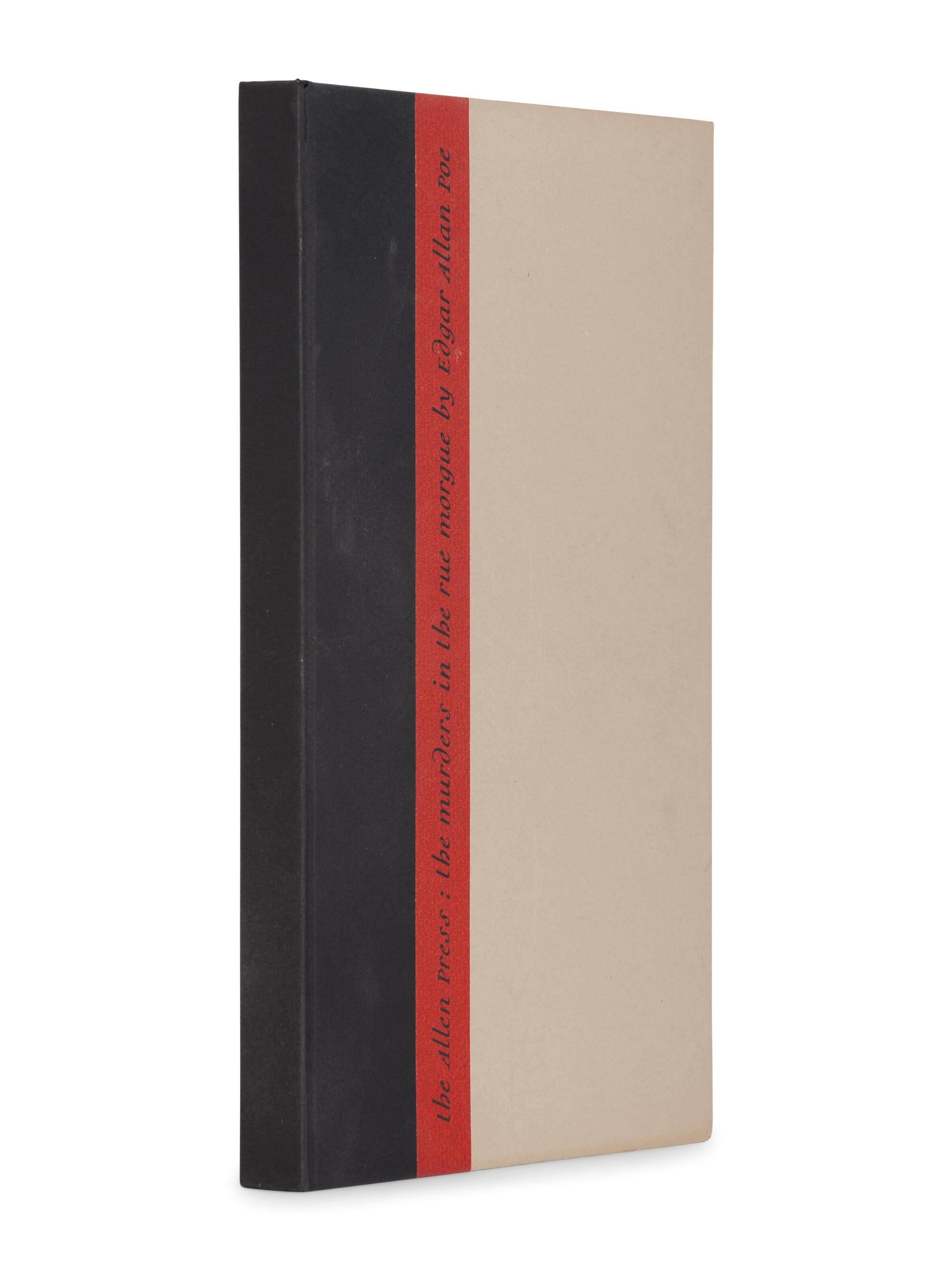 [ALLEN PRESS]. POE, Edgar Allen (1809-1849). The Murders in the Rue Morgue . Antibes, France: Allen Press, 1958.