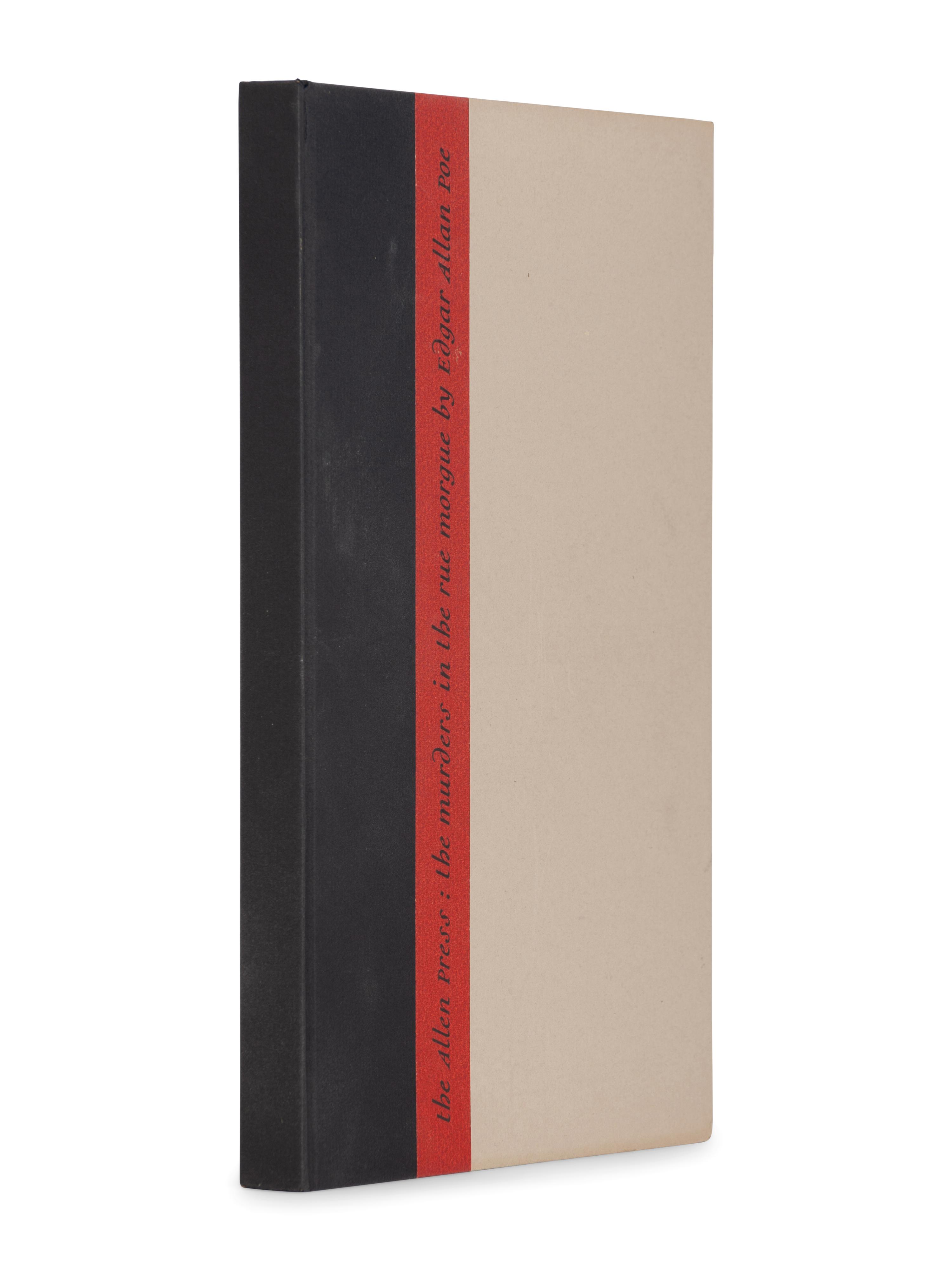 [ALLEN PRESS]. POE, Edgar Allen (1809-1849). The Murders in the Rue Morgue . Antibes, France: Allen Press, 1958.