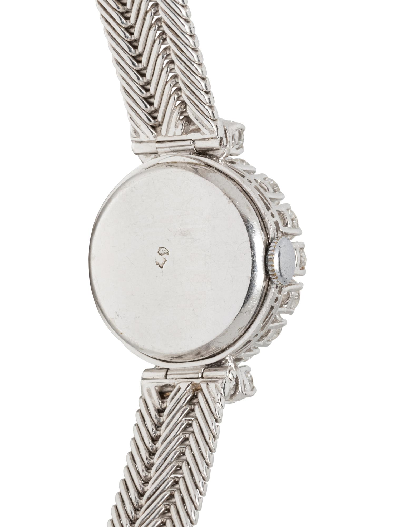 OMEGA, WHITE GOLD AND DIAMOND WATCH