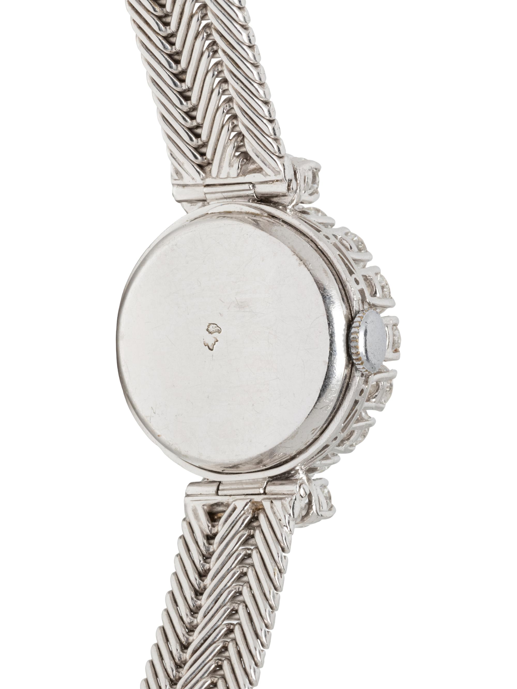OMEGA, WHITE GOLD AND DIAMOND WATCH