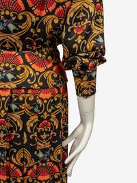 Hermès, Printed Silk Twill Skirt Ensemble