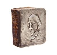 An English Silver Mounted Miniature Book, William Comyns & Sons, London, 1905, The Poetical Works of Alfred Tennyson, the cover stamped