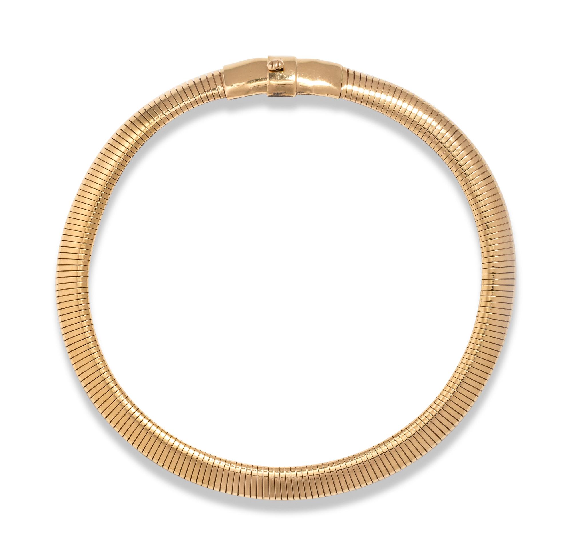 FORSTNER, YELLOW GOLD COLLAR NECKLACE
