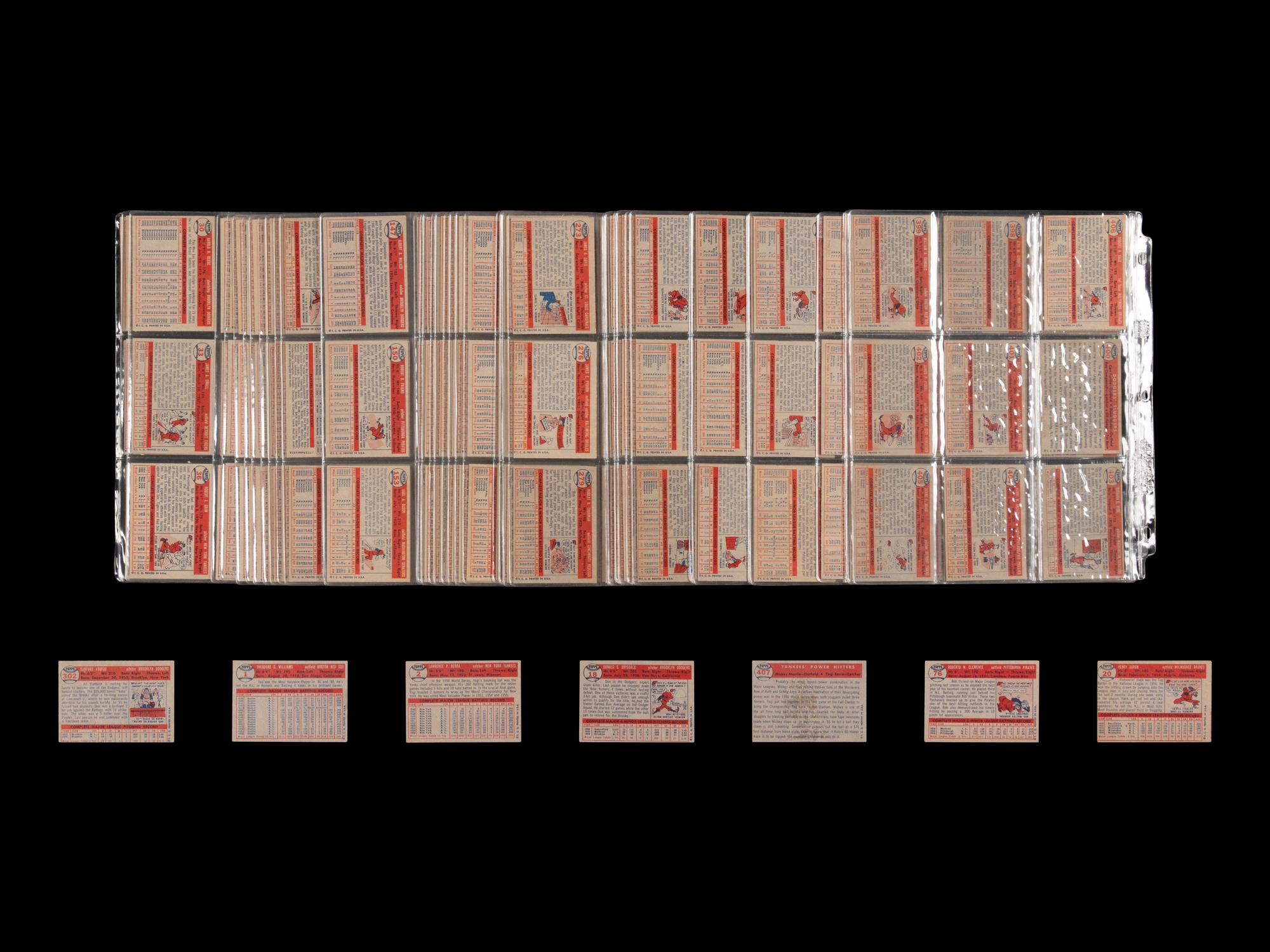 A Near Set of 1957 Topps Baseball Cards (403/407)
