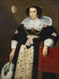 Portrait of Anna van den Bogaerde (?-1641) , 1633
