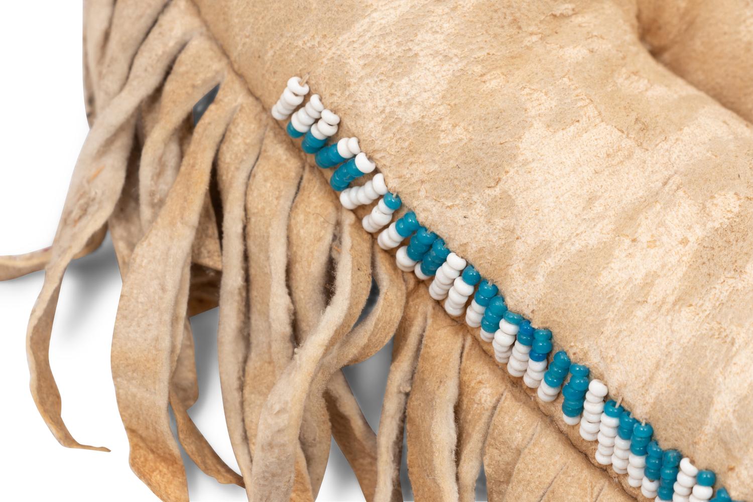Apache Beaded Hide Doll