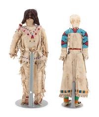 Sioux Beaded Hide Dolls