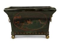 A French Japanned Tole Jardiniere