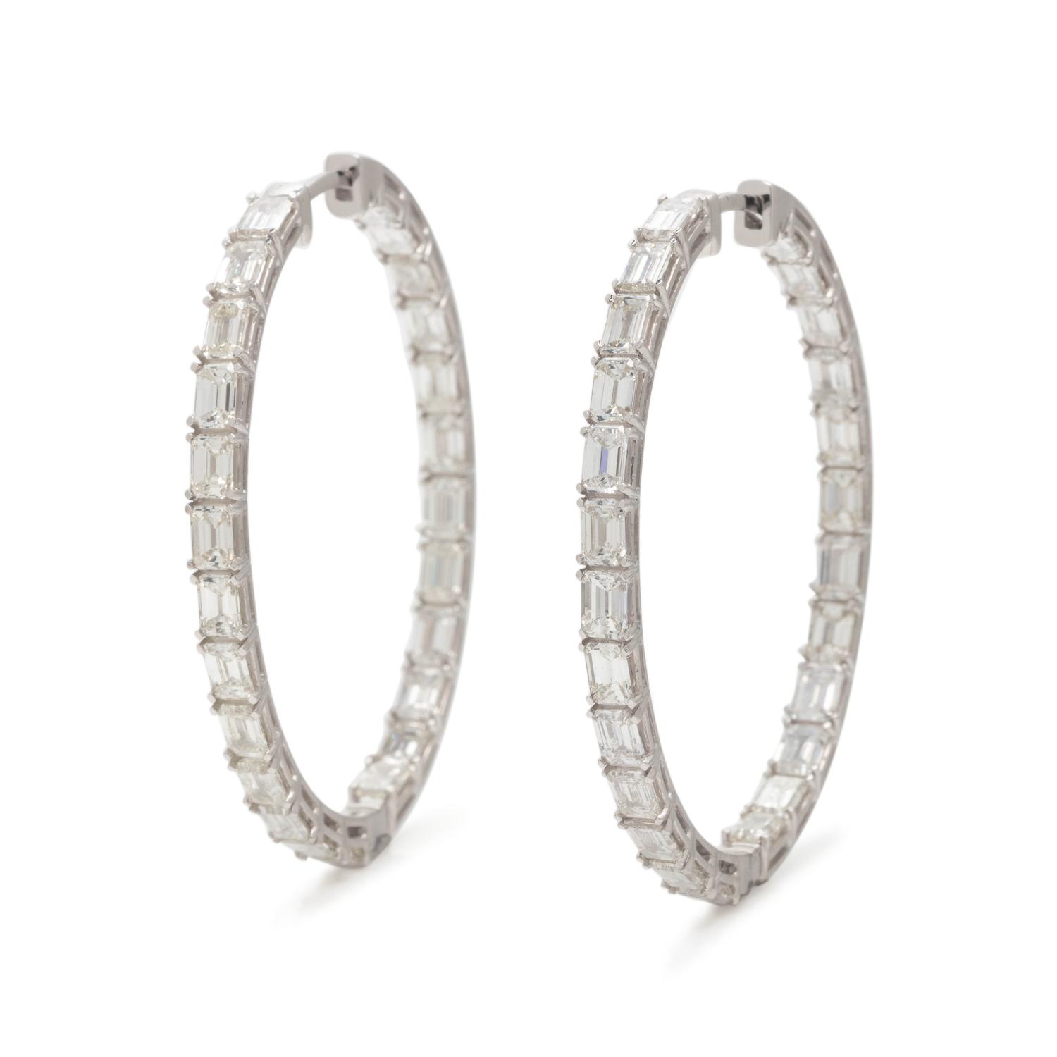DIAMOND HOOP EARRINGS