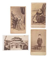 [SLAVERY & ABOLITION] -- [EARLY PHOTOGRAPHY]. A group of 4 CDVs of varying subjects, highlighted by portrait of "Redeemed Slave Child," Fannie Virginia Casseopia Lawrence.