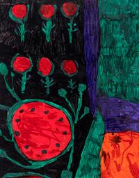 Untitled (Prehistoric Animals), Untitled (Prehistoric Enviornment) and Untitled (Prehistoric Enviornment) (three works)