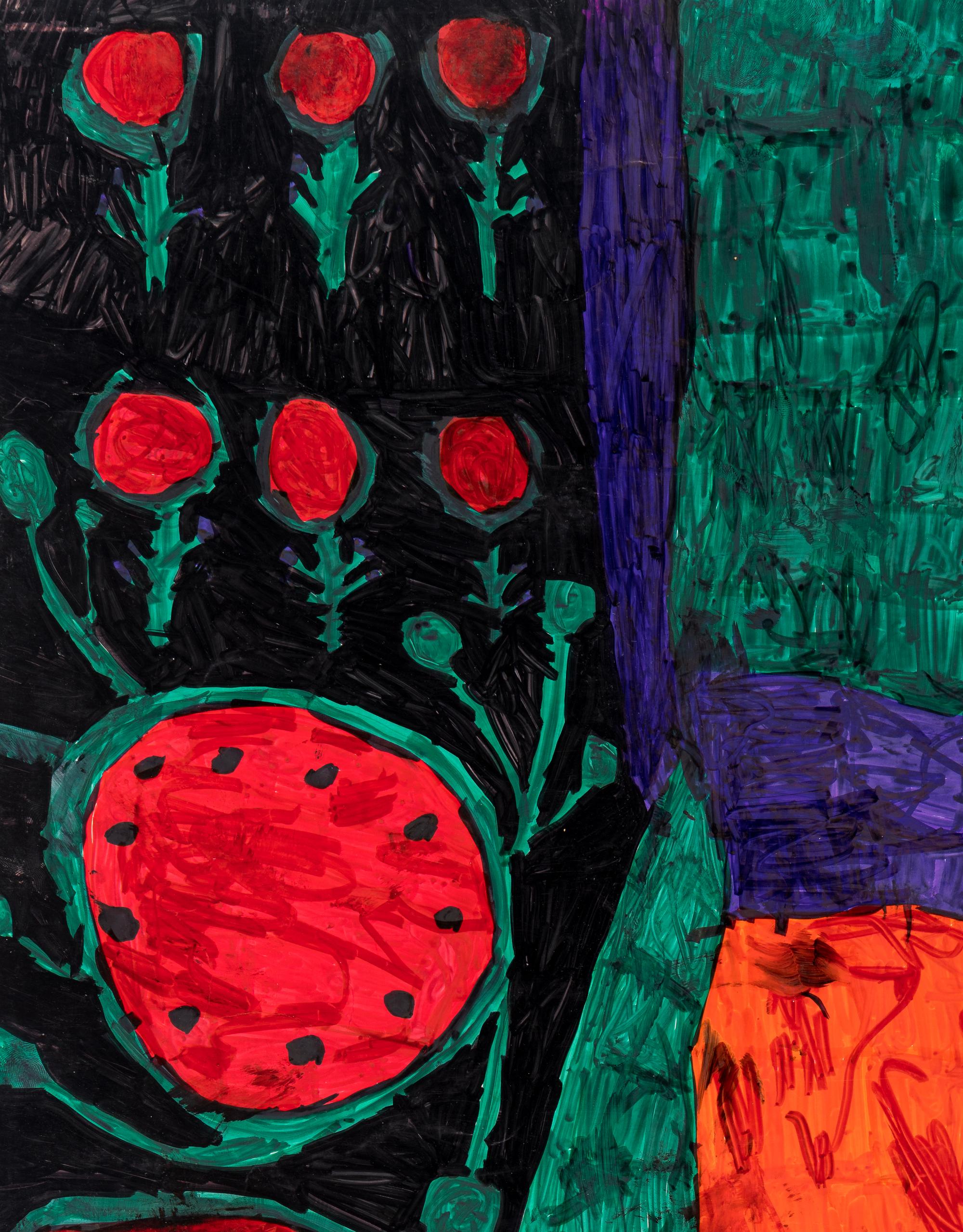 Untitled (Prehistoric Animals), Untitled (Prehistoric Enviornment) and Untitled (Prehistoric Enviornment) (three works)