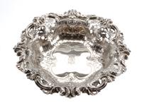 An American Silver Bowl, Frank W. Smith Silver Co., Gardner, MA, Late 19th/Early 20th Century, having a foliate and C-scroll decorated