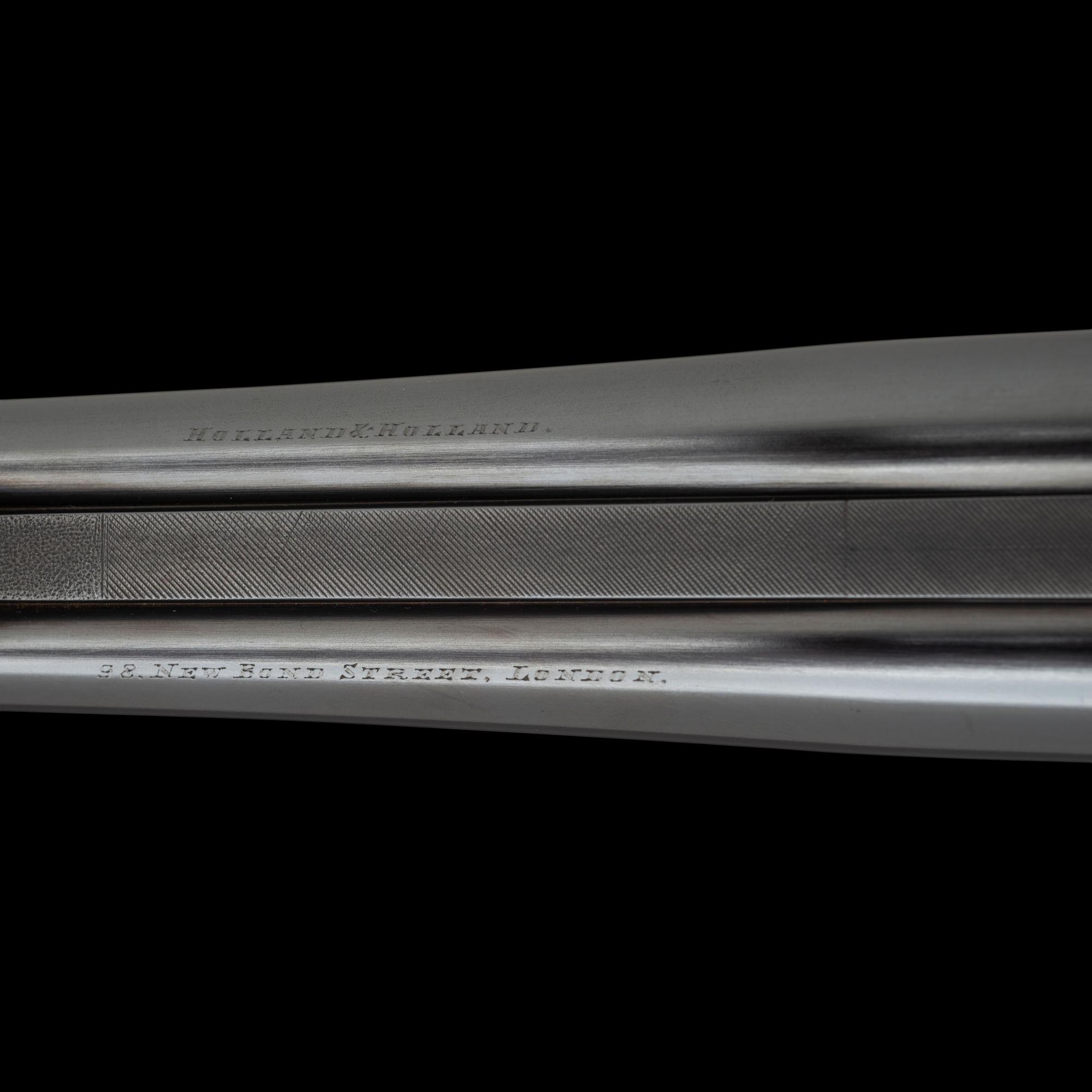 **Holland & Holland Royal Hammerless Full Side Lock Ejector Double Rifle in .240 Flanged with Case and Accessories