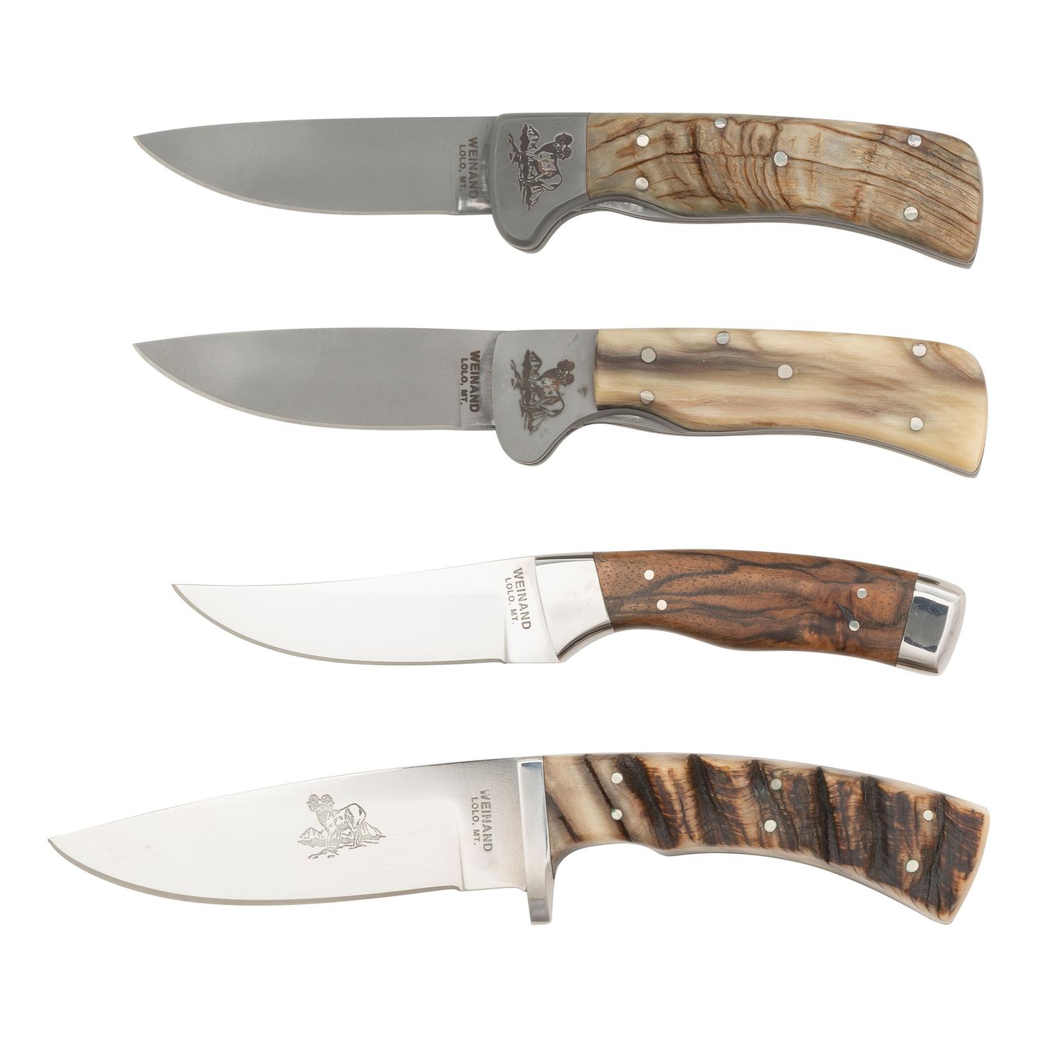 Lot of Four Gerome Weinand Horn Handle Knives