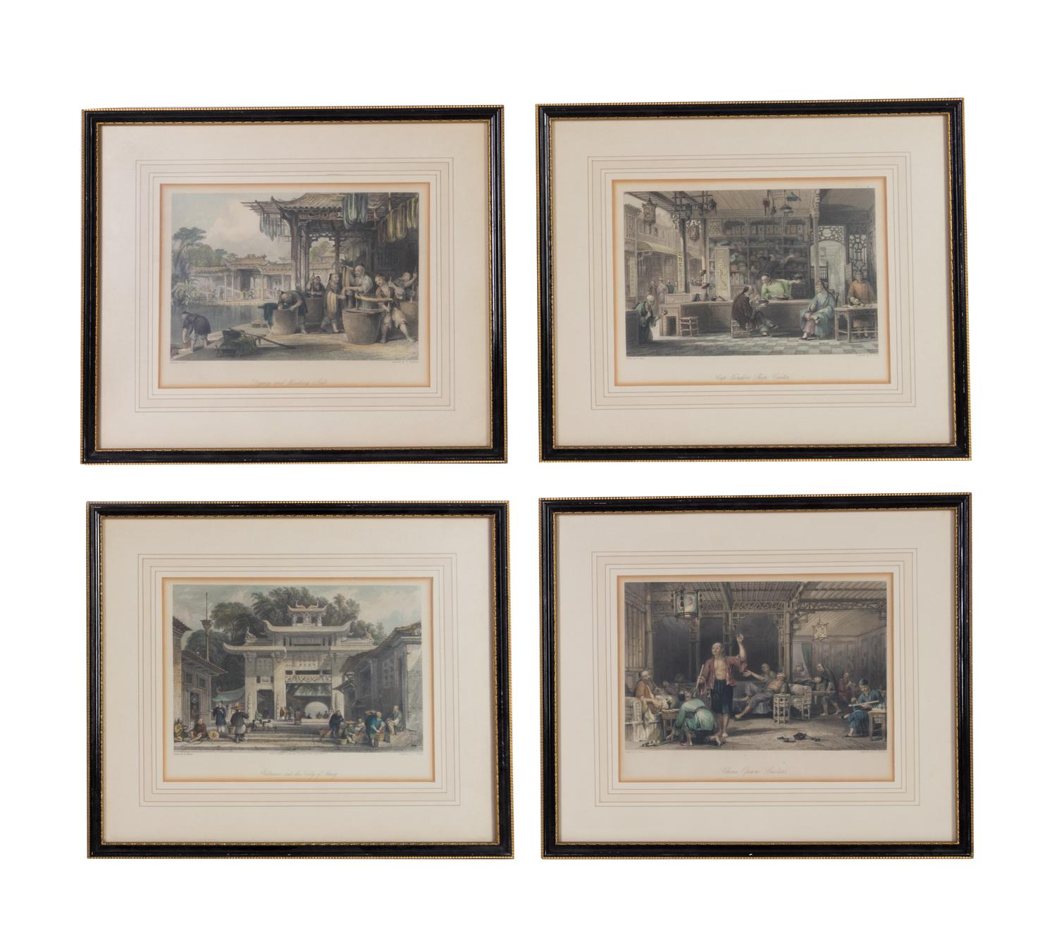 W. Floyd, (British, active ca. 1834-1844), Chinese Shop Scenes