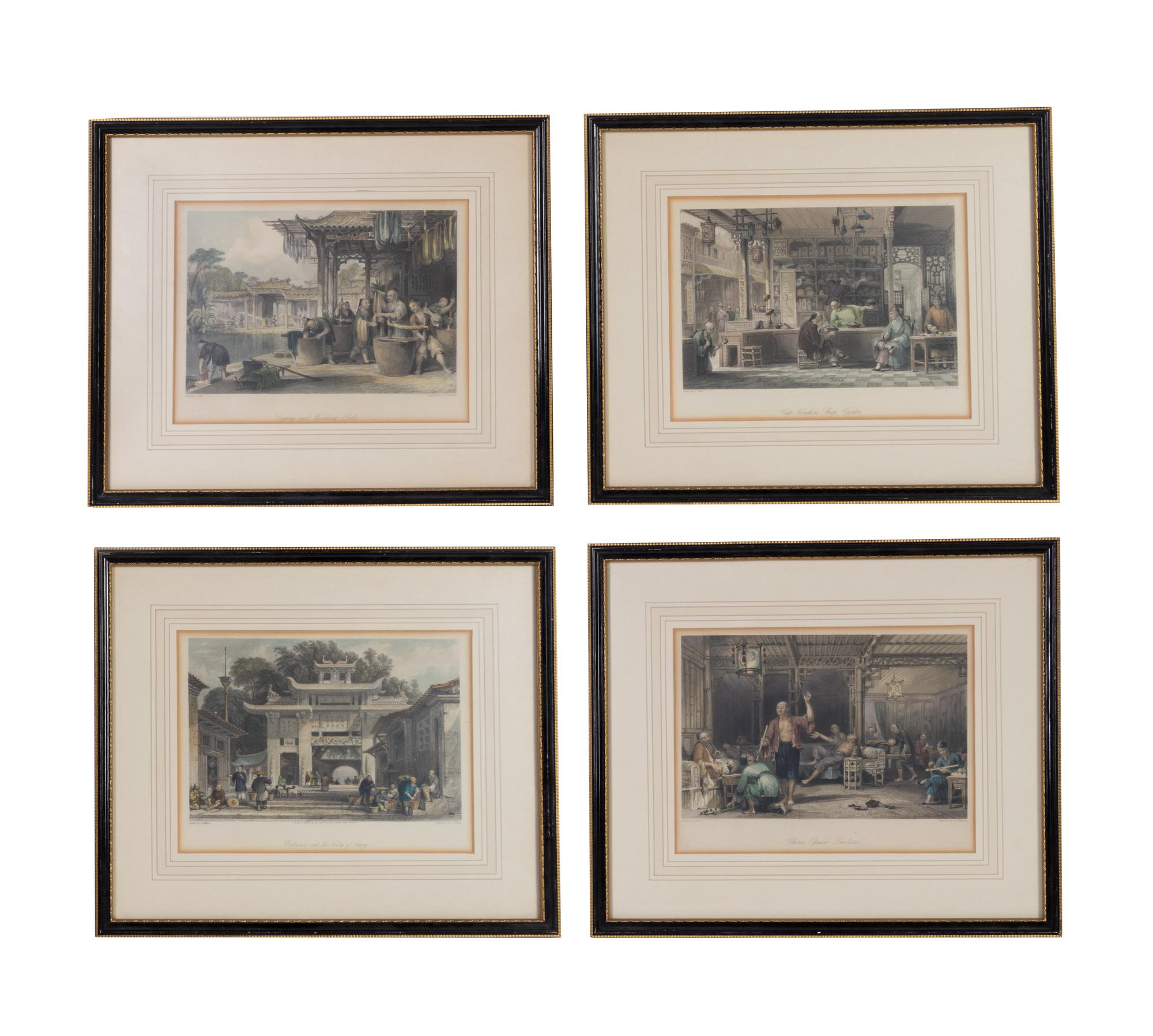 W. Floyd, (British, active ca. 1834-1844), Chinese Shop Scenes