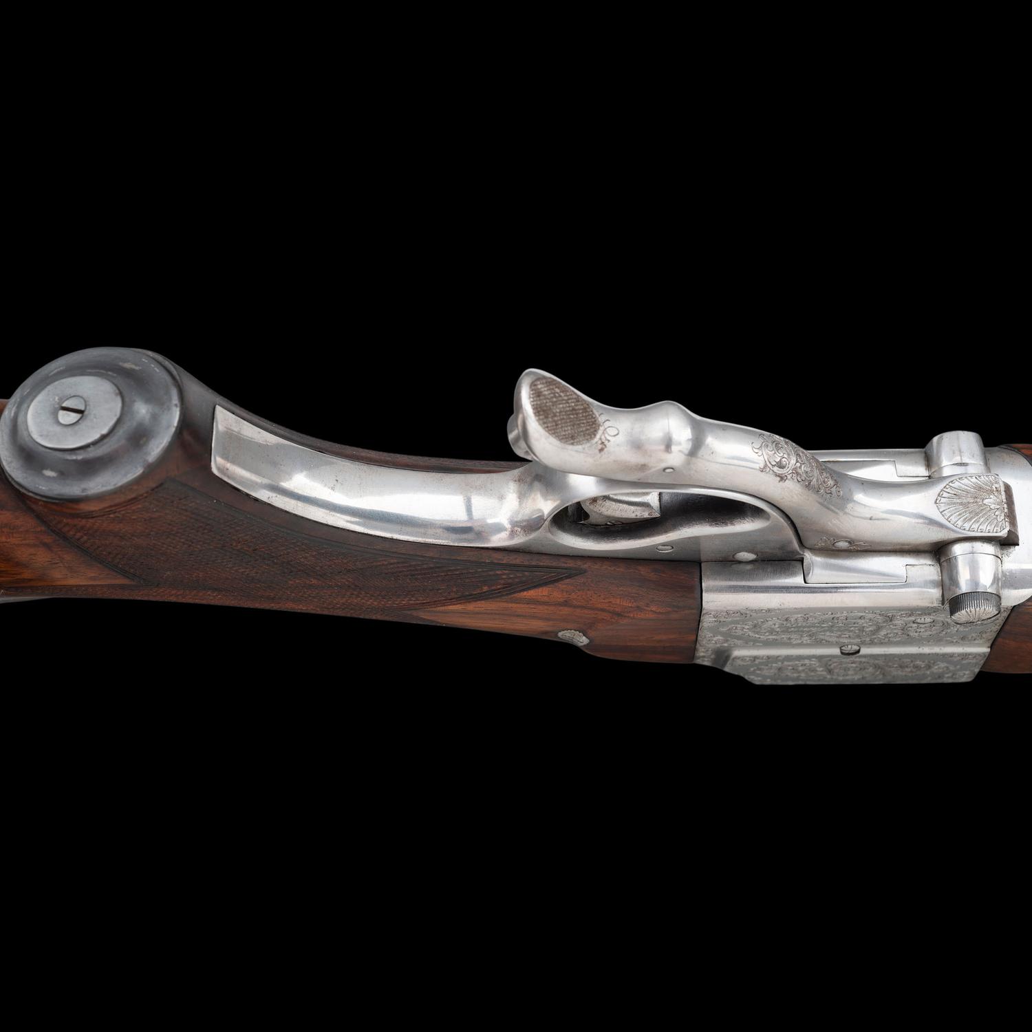 **Belgian .600 Nitro Express No. 5 Size Farquharson Rifle Made for the Comte De Lalaing
