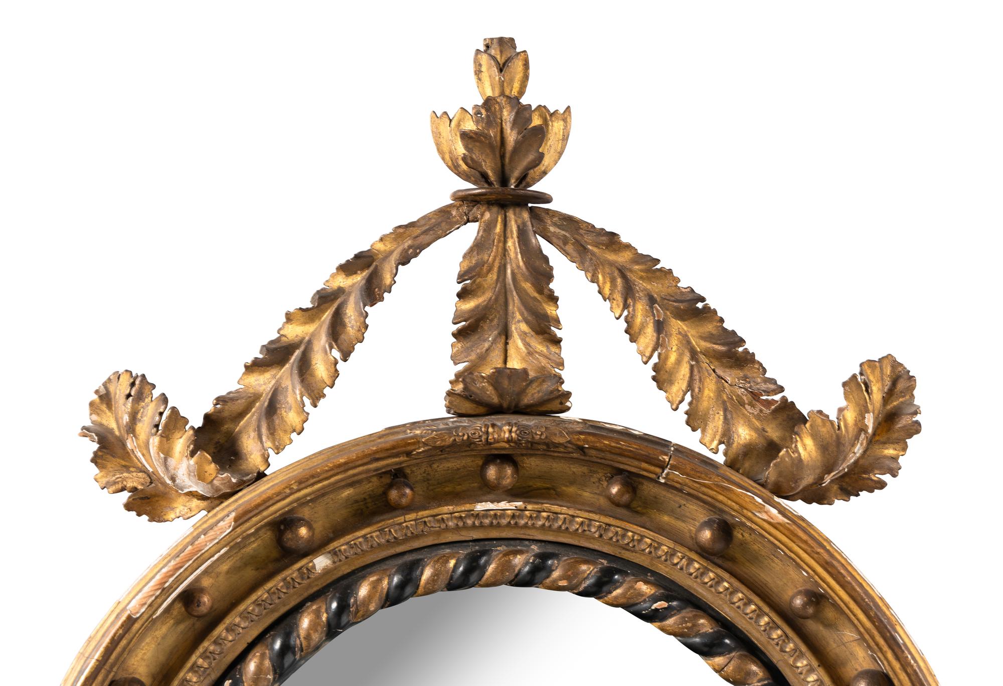 A Regency Giltwood Bullseye Mirror