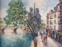 George Guerin, (French, b. 1910), Quai d'Orleans