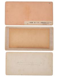 [CIVIL WAR]. A group of over 50 stereoviews, highlighted by images of the Grand Review, and the US Arsenal and Navy Yard, Washington, DC, incl. cannon.