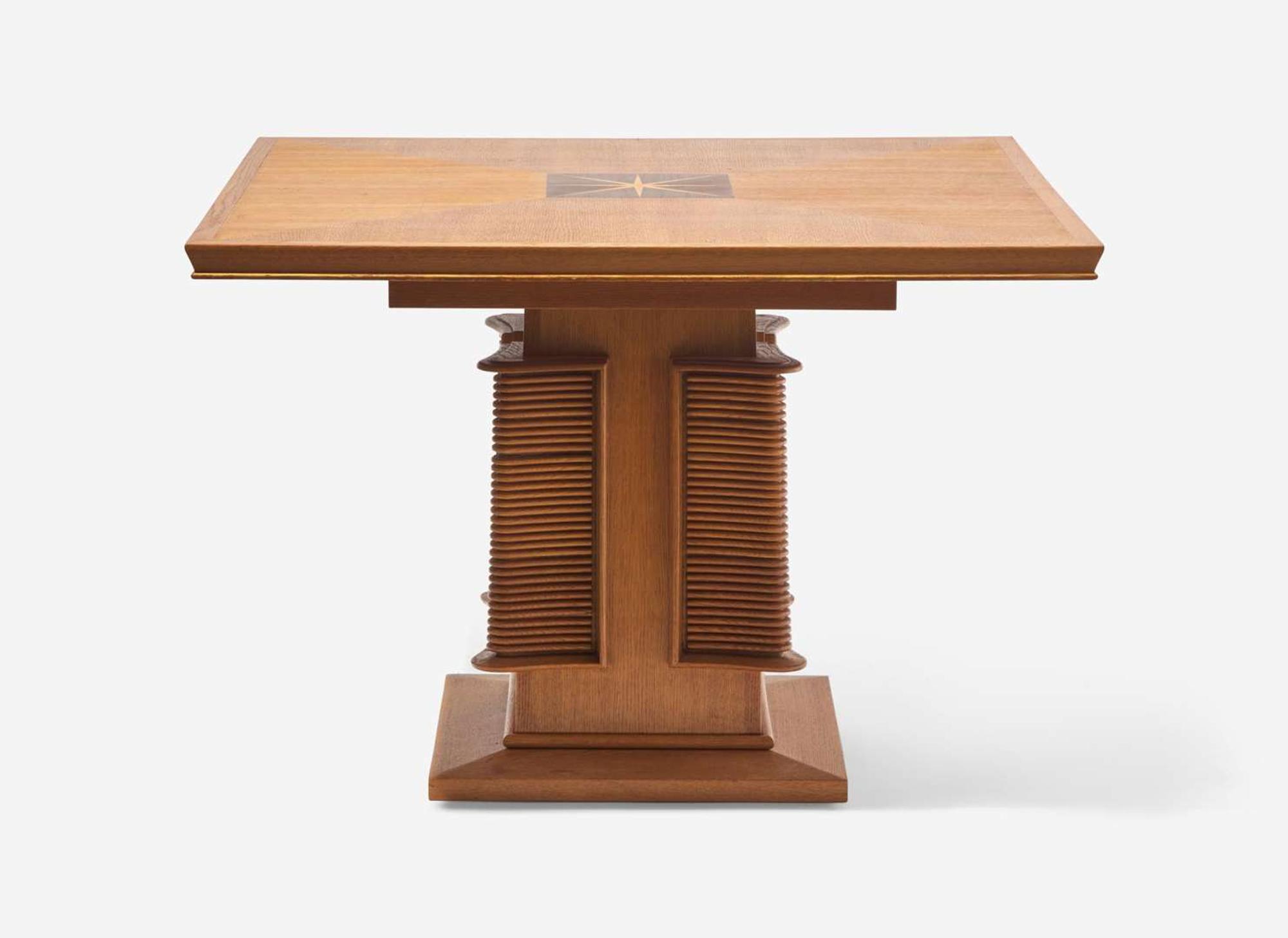 Maxime Old, Important Dining Table and Four Chairs