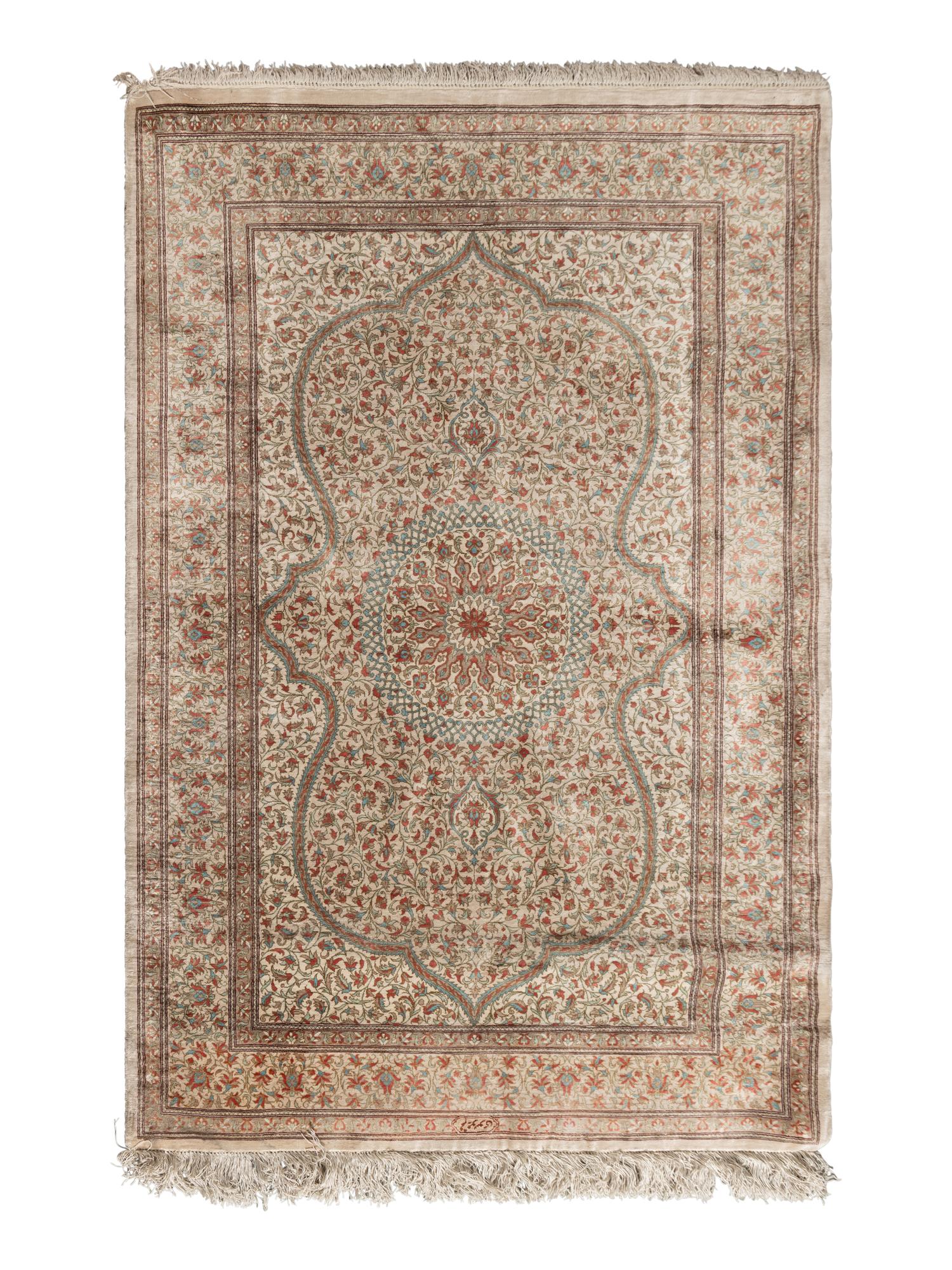 An Isfahan Silk Rug