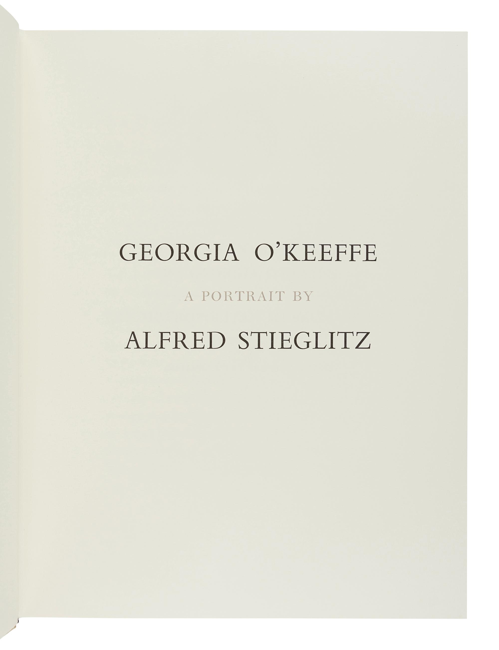 [STIEGLITZ, Alfred (1864-1946)]. Georgia O’Keeffe: A Portrait by Alfred Stieglitz. New York: The Metropolitan Museum of Art, 1978.