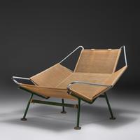'Flag Halyard' Lounge Chair, c. 1960 Getama, Denmark