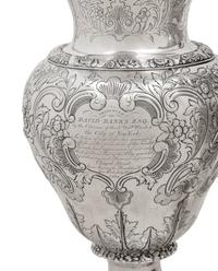 A Pair of American Coin Silver Presentation Ewers