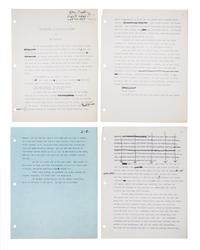 BRADBURY, RAY. At Midnight, in the Month of June, September 1952. Typescript with mss annotations