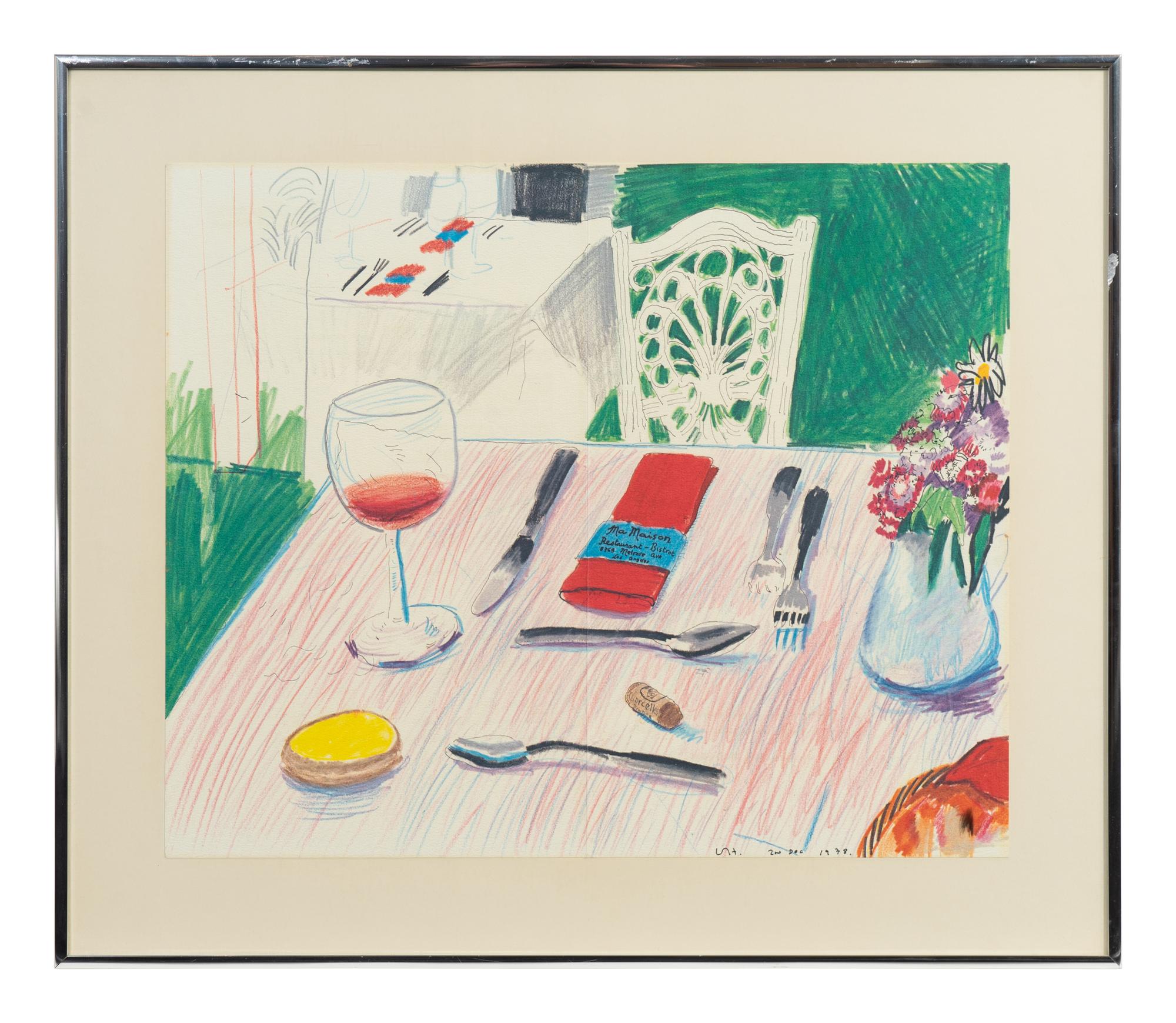 Ma Maison Menu, 1978