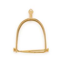 HERMÈS, YELLOW GOLD HORSE BIT MONEY CLIP