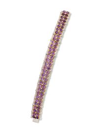 AMETHYST AND DIAMOND BRACELET