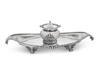 An English Silver Inkwell