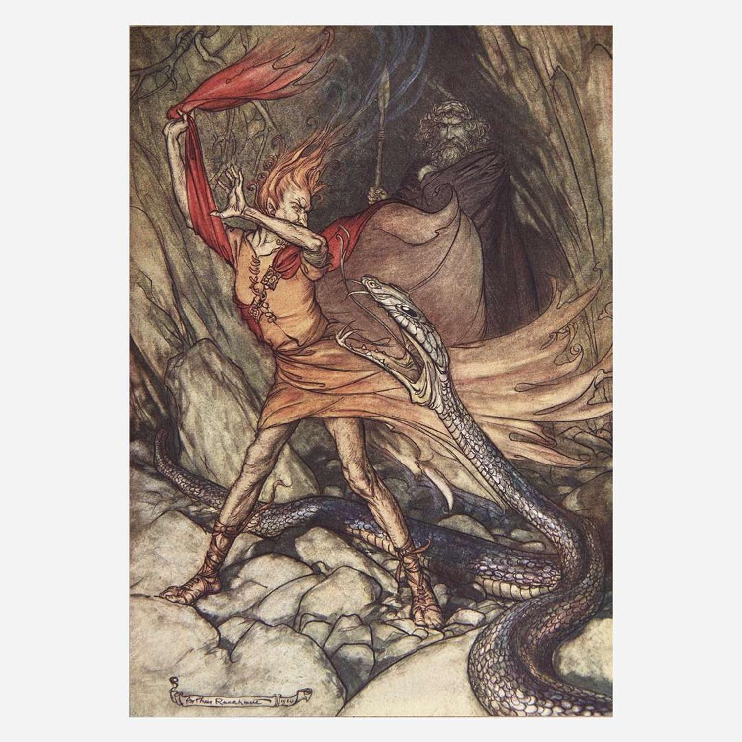 [Children's & Illustrated] [Rackham, Arthur] Wagner, Richard The Rhinegold and the Valkyrie