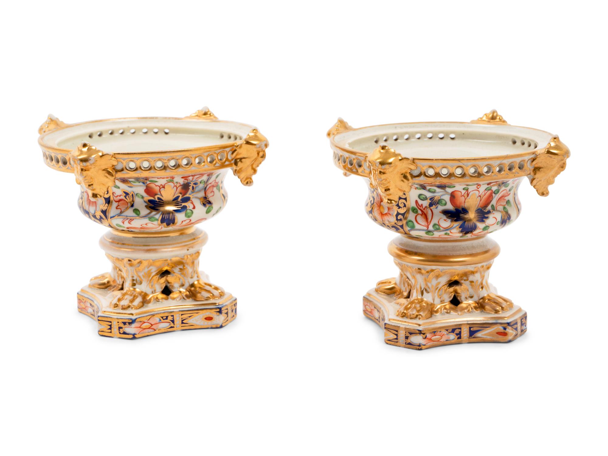 A Pair of Derby Porcelain Footed Bowls