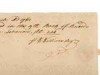 [REV WAR] -- [DEC OF INDEPENDENCE]. Document signed by Jonathan TRUMBLE Jr. and William WILLIAMS.