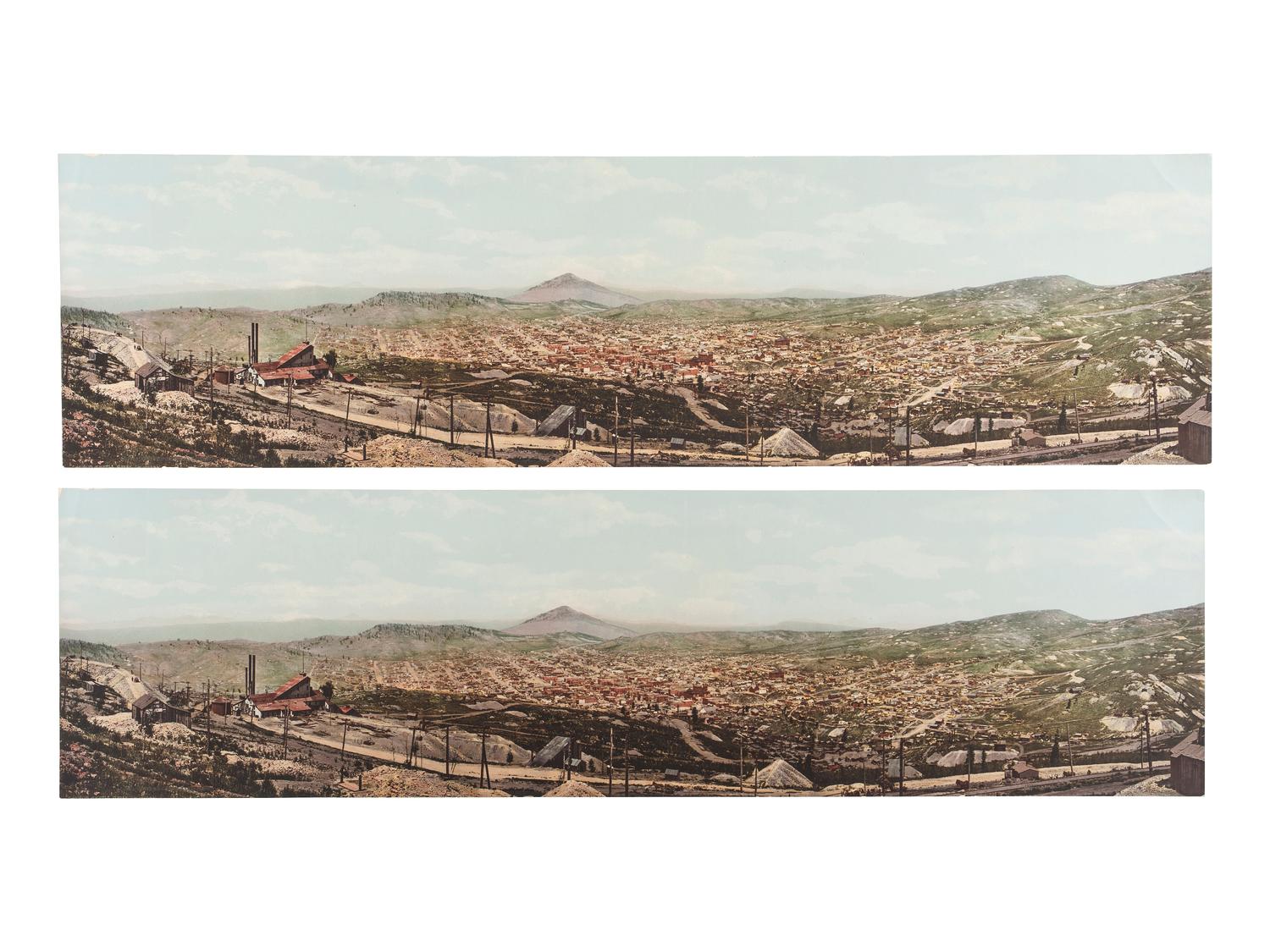 [COLORADO]. JACKSON, W.H., photographer. A group of 5 photochroms of Colorado, incl. Cripple Creek. Detroit Publishing Company, 1900-1905.