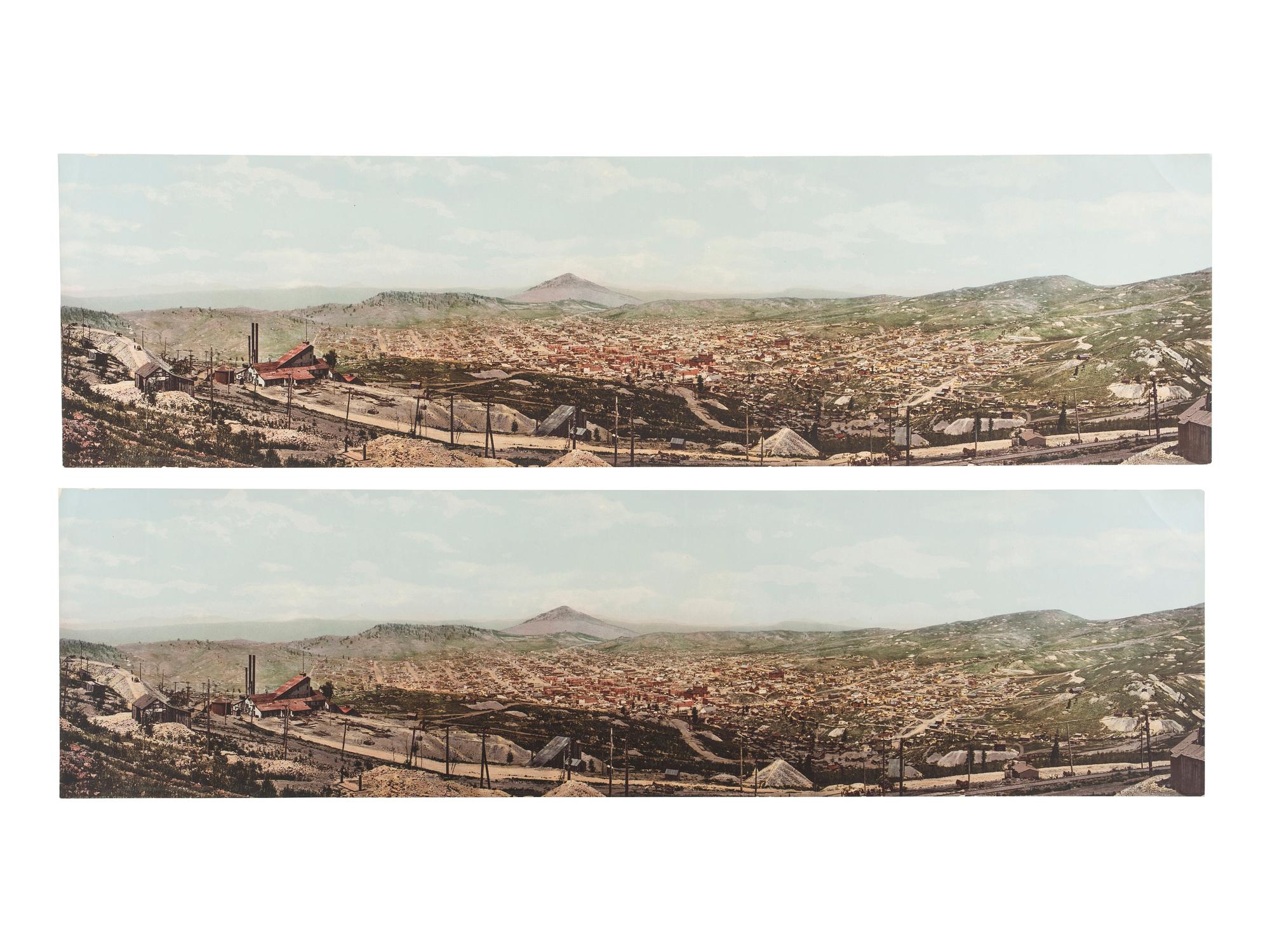 [COLORADO]. JACKSON, W.H., photographer. A group of 5 photochroms of Colorado, incl. Cripple Creek. Detroit Publishing Company, 1900-1905.