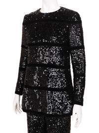 Givenchy Haute Couture Sequined Pantsuit, c. 1975