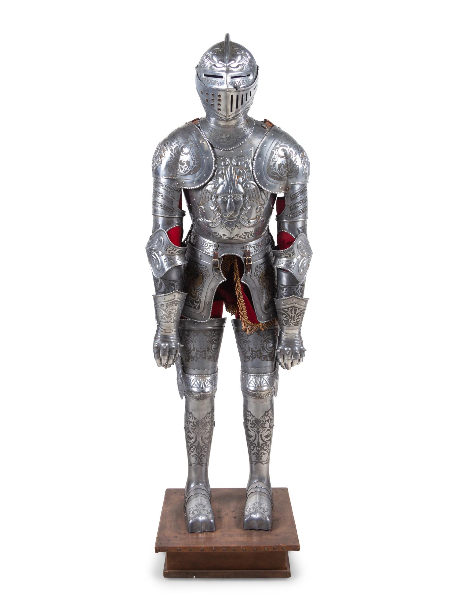 A Model of a Medieval Suit of Armor