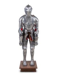 A Model of a Medieval Suit of Armor