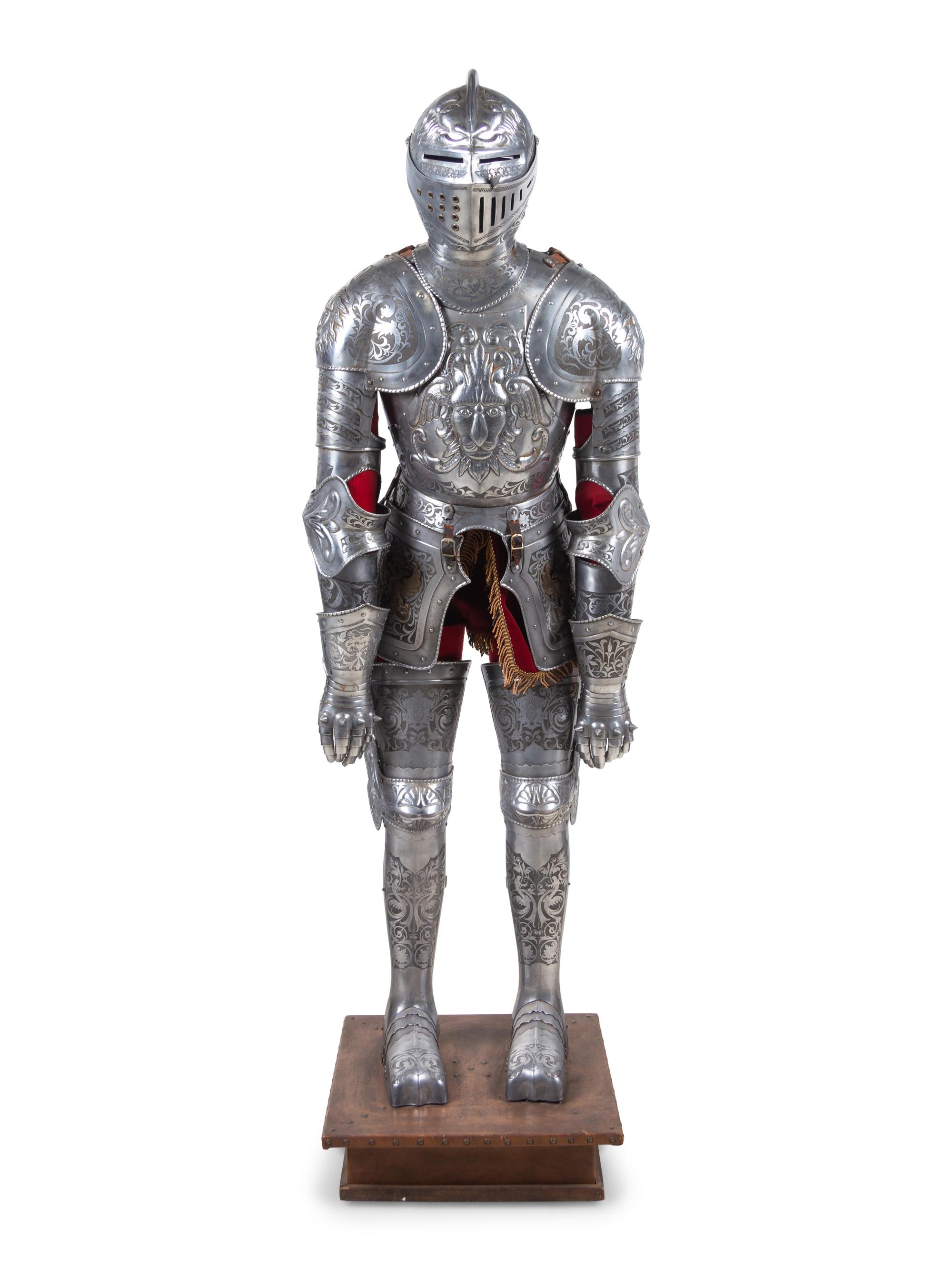 A Model of a Medieval Suit of Armor