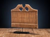 Meskwaki Wood Heddle, with Horses
