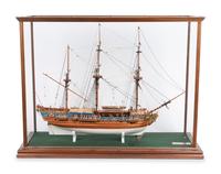 A Cased Model of The Royal Caroline