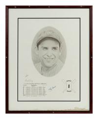 A Group of Seven Artworks Depicting Baseball Players Formerly Displayed at Mike Ditka’s Restaurant