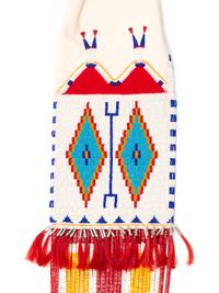 Beaded and Quilled Tobacco Bag